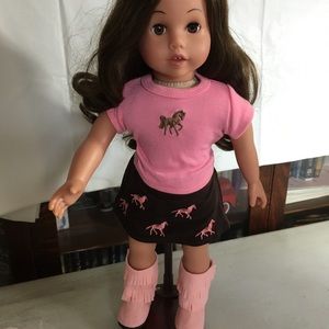 Cowgirl outfit fits American Girl